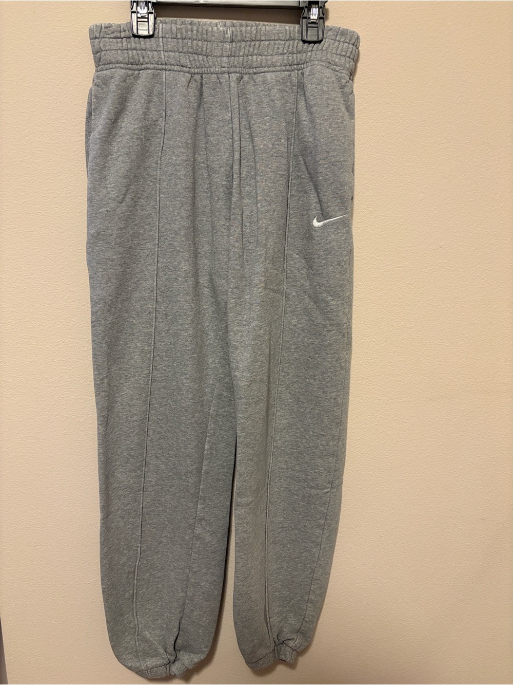 Nike Kids Light Gray Fleece Joggers
